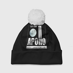 Шапка с помпоном Apollo space, цвет: 3D-белый