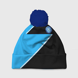 Шапка c помпоном Napoli fc geometry blue