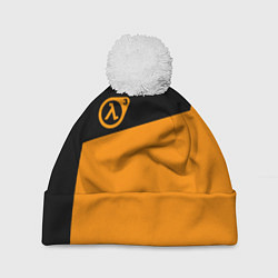 Шапка c помпоном Half life orange game