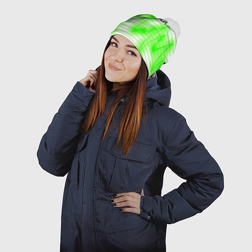 Шапка c помпоном Xbox game console / 3D-Белый – фото 2