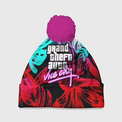 Шапка c помпоном GTA vice city tropic