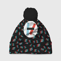 Шапка c помпоном Twenty one pilots glitch