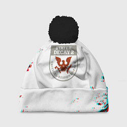 Шапка с помпоном State of decay краски, цвет: 3D-черный