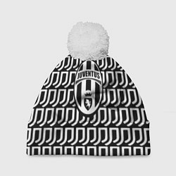 Шапка с помпоном Juventus fc pattern, цвет: 3D-белый