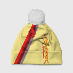 Шапка c помпоном Samurai geometry steel