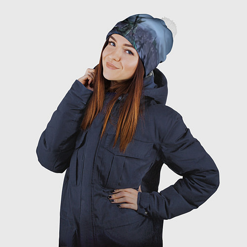 Шапка c помпоном Honkai Star Rail Feixiao / 3D-Белый – фото 2