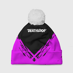 Шапка c помпоном Deathloop neon geometry