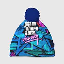 Шапка c помпоном GTA vice city steel grafity