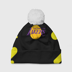 Шапка c помпоном Lakers club