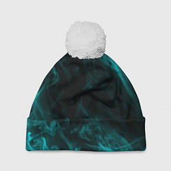 Шапка с помпоном Neon smoke, цвет: 3D-белый