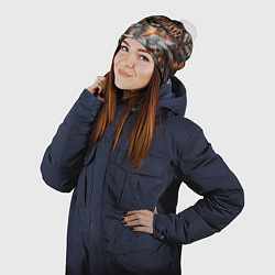 Шапка с помпоном Кукрыниксы и мифические существа, цвет: 3D-белый — фото 2