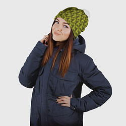 Шапка с помпоном Летние переливы, цвет: 3D-белый — фото 2