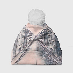 Шапка c помпоном Сумрачный город