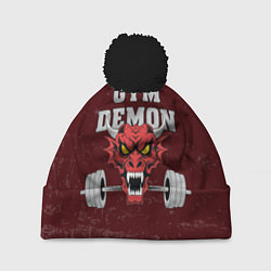 Шапка c помпоном Gym demon