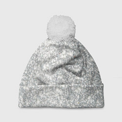 Шапка с помпоном Серебро, цвет: 3D-белый