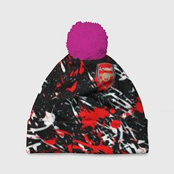 Шапка c помпоном Arsenal краски текстура