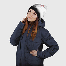 Шапка с помпоном Monster energy splash smoke, цвет: 3D-белый — фото 2