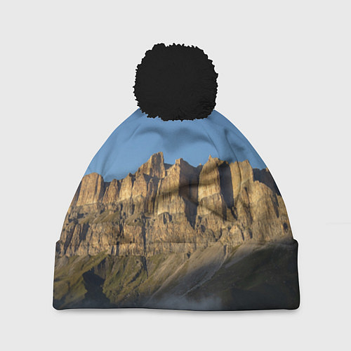 Шапка c помпоном Гора Метиген / 3D-Черный – фото 1