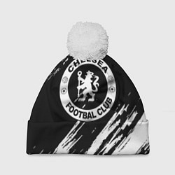 Шапка c помпоном Chelsea краски текстура