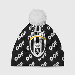 Шапка c помпоном Juventus off pattern