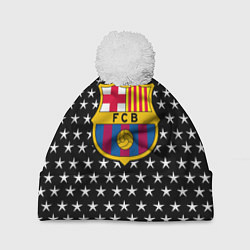 Шапка c помпоном Barcelona звезды