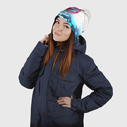 Шапка с помпоном Бавария Мюнхен камуфляж, цвет: 3D-белый — фото 2