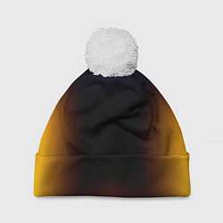 Шапка с помпоном Color black red blue, цвет: 3D-белый