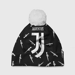 Шапка c помпоном Ювентус армейский стиль