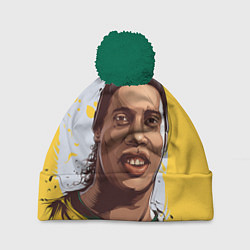 Шапка с помпоном Ronaldinho Art цвета 3D-зеленый — фото 1