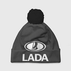 Шапка с помпоном Lada, цвет: 3D-черный