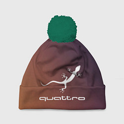 Шапка с помпоном Quattro, цвет: 3D-зеленый