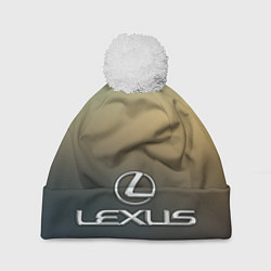 Шапка с помпоном Lexus, цвет: 3D-белый