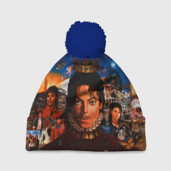 Шапка с помпоном Michael Jackson: Pop King, цвет: 3D-тёмно-синий