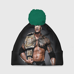 Шапка c помпоном Dwayne Johnson