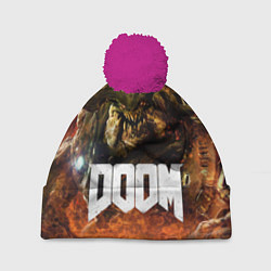 Шапка с помпоном DOOM 4: Hell Cyberdemon, цвет: 3D-малиновый