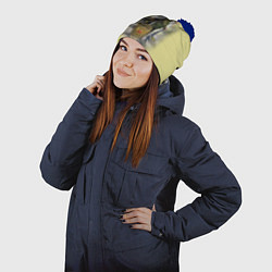 Шапка с помпоном Имперская русь, цвет: 3D-тёмно-синий — фото 2