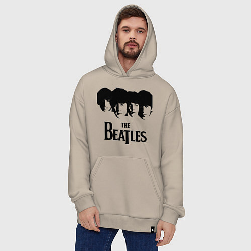 Худи оверсайз The Beatles: Faces / Миндальный – фото 4