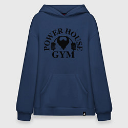 Толстовка-худи оверсайз Power House Gym, цвет: тёмно-синий