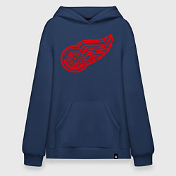 Толстовка-худи оверсайз Detroit Red Wings: Pavel Datsyuk, цвет: тёмно-синий