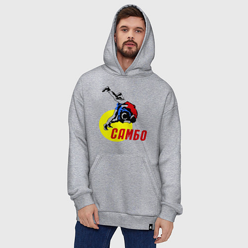 Худи оверсайз Спортивное самбо / Меланж – фото 4
