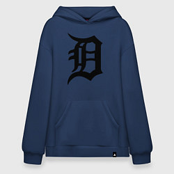 Толстовка-худи оверсайз Detroit Tigers, цвет: тёмно-синий
