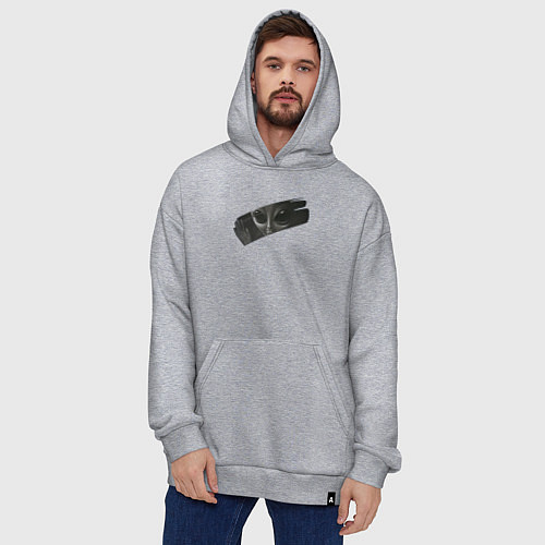 Худи оверсайз Alien433 / Меланж – фото 4