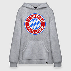 Толстовка-худи оверсайз Bayern Munchen FC, цвет: меланж