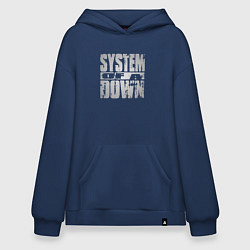 Толстовка-худи оверсайз System of a Down, цвет: тёмно-синий