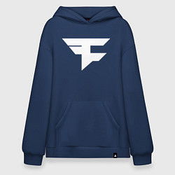 Толстовка-худи оверсайз FAZE Symbol, цвет: тёмно-синий