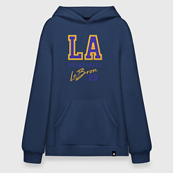 Толстовка-худи оверсайз Lebron 23: Los Angeles, цвет: тёмно-синий