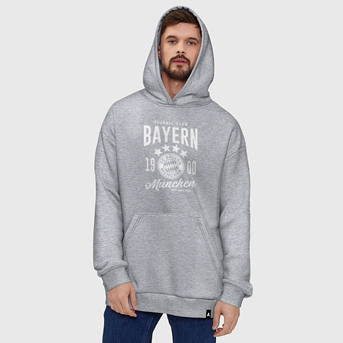 Худи оверсайз Bayern Munchen 1900 / Меланж – фото 4