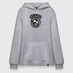 Толстовка-худи оверсайз STARS RACCOON CITY, цвет: меланж