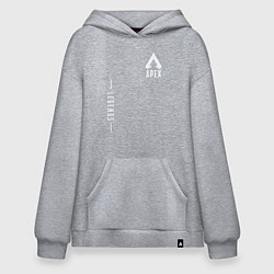 Толстовка-худи оверсайз Apex Legends Gamer, цвет: меланж