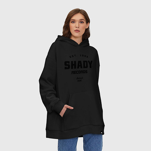 Худи оверсайз Shady records / Черный – фото 3